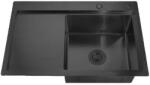 Mixxus HM7849R-215 NANO-BLACK (3.0/0.8) chiuveta bucatarie din inox (14620) Chiuveta