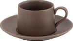 Zafferano Ceașcă pentru cafea Levante 80 ml maro cu farfurioară (LEV0609)