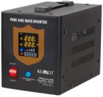 KEMOT Szünetmentes tápegység KEMOT PROsinus-800 konverter tiszta szinuszhullámmal és töltési funkcióval 12V 230V 800VA/500W - fekete szín (URZ3405B)