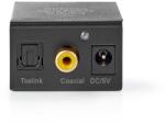 NEDIS digitális audió konverter, ACON2510BK 1 irányú Csatl. bemen. : 1x digitális RCA / 1x TosLink Csatl. kim. : 1x (2x RCA (ACON2510BK)