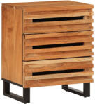 vidaXL tömör akácfa éjjeliszekrény 50 x 34 x 62 cm (377482)