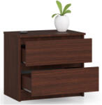 AKORD CLP Éjjeliszekrény Laminált Wenge 2 Fiókos (OP0LK-6VEN001)
