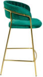  King Home Margo Bárszék Velúr Sötétzöld Arany Vázzal (KHM-KH1201100129-61) - platinashop