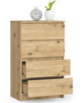 AKORD CLP Artisan Tölgy Komód 4 Fiókos Matt OP0LK-6ART003 (OP0LK-6ART003)