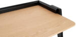  King Home Compas Tölgyfa Íróasztal Fekete Lábakkal (KHM-KH010100933) - platinashop