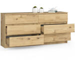AKORD CLP K160 Komód Artisan Tölgy 6 Fiókos (OP0LK-160SZ6ART)