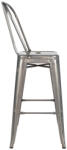  King Home Tower Big Back Fém Bárszék Ezüst (KHM-KH010100969) - platinashop