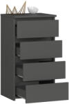 AKORD CL4 Laminált Fiókos Komód Grafitszürke (OP0LCL4SZAR001)