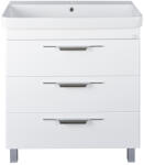 TMP cabinets Trio 65 Lábon Álló Fürdőszobabútor - Sanovit Soft 13065 Porcelán Mosdóval, 65x45, 5 cm