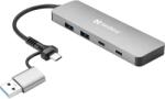 Sandberg USB-C/A to 2xUSB-A+2xUSB-C Hub (136-64) - easy-shop
