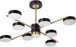 Venti Lustră LED pe tijă 8xLED/7W/230V + LED/6W 3000-6000K d. 77 cm auriu/negru (VE0527)