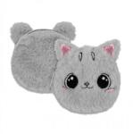 Starpak Kitty Plus cicás pénztárca - szürke, pink (550884) (550884)