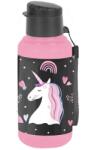 PASO Unikornis műanyag kulacs - Black, Pink (PP25JO-3030) (PP25JO-3030)