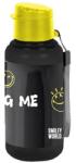 PASO Smiley műanyag kulacs - black, yellow (SM25UN-3030) (SM25UN-3030)