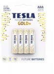 Tesla Gold+ mikroceruza elem AAA - 4db