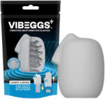 VIBEGGS Candy Curves - vibrációs tojás maszturbátor (fehér) - szexaruhaz