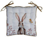 Clayre-Eef Székpárna 40X40cm, 100% Pamut, Rustic Easter Bunny