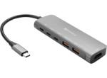 Sandberg usb-c dokkoló hdmi + 2xusb-a + 2xusb-c + pd100w 136-65 (136-65) - pepita