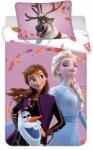 Jerry Fabrics Ágyneműhuzat kiságyba 100x135 Elza Anna Olaf Frozen 2 Jégvarázs II (23BS364)