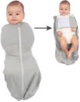 Kidizi Sistem de infasat cu fermoar dublu Kidizi SnugPod UP Grey S, pentru nou-nascuti 2.6-5 kg, 0.5 tog (5949551914174)