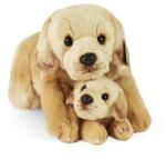 Rappa Câine de pluș labrador cu pui culcat 25 cm ECO-FRIENDLY (RP203464)