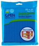 Open Brick Source Jucarie - Seturi de constructie - Placi albastre 20x20 (4 buc) (OB-P20BL4)