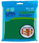 Open Brick Source Jucarie - Seturi de constructie - Placi verzi 20x20 (4 buc) (OB-P20GR4)