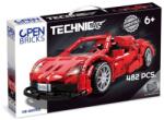 Open Brick Source Masina sport rosie tip lego tehnic de constructie (482 piese) (OB-WS0905)