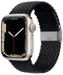 Crong Wave Band - Fonott szíj Apple Watchhoz 38/40/41/42 mm grafit (CRG-40WAV-CRL)