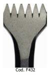MILANI UTENSILI Dalta manuala 6 dinti sculptura piatra , 34 mm, Milani Utensili (F432) Dalta