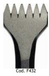 MILANI UTENSILI Dalta sculptura piatra pentru ciocan pneumatic 6 dinti , 12.5 mm, Milani Utensili (F432MP) Dalta