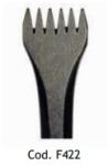 MILANI UTENSILI Dalta manuala 6 dinti sculptura piatra, 20 mm, Milani Utensili (F422) Dalta