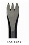MILANI UTENSILI Dalta manuala 4 dinti sculptura piatra , 14 mm, Milani Utensili (F423) Dalta