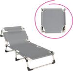 TEMPO KONDELA Kerti nyugágy, szürke/bézs, BOVRY