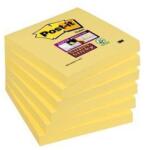 3M Öntapadó jegyzettömb, 76x76 mm, 90 lap, 3M POSTIT "Super Sticky", kanári sárga (70005197911) - nyomtassingyen