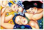 Inne home & lifestyle olajfesték reprodukció Dziewica, Gustav Klimt - többszínű Univerzális méret