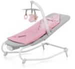 KinderKraft Felio 2 vibráló pihenőszék zenével 9 kg-ig - Szürke/rózsaszín