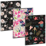 Ars Una A4 extra kapcsos füzet, sima Flowers - MIX (5521) 25 (53805218)