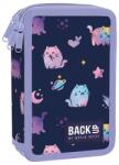 DERFORM Penar copii cu trei compartimente, echipat cu rechizite - BackUp, model cats Penar