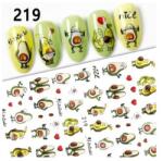  Körömmatrica - 219 avokádó