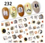  Körömmatrica - 232 cica