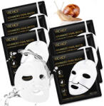 NOVA KISS Set Tratament Premium 6 Masti Concentrate cu Secretie Filtrata de Melc si Colagen, NOVA KISS Masca de fata
