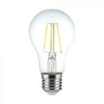 V-TAC Átlátszó LED izzó filament COG E27 A60 4W 6500K gömb - 217120