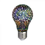 V-TAC 3D hatású LED izzó filament COG E27 A60 3W 3000K - 212704 (212704)