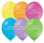  Szülinapi lufi 11" 28cm 6db Boldog szülinapot! vegyes (LUFI177912)