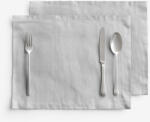 Goldea suporturi farfurii cu amestec de in - gri - 2 buc 30 x 40 cm Fata de masa