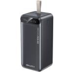 Awei PA-13 vésztöltő 2 USB+Type-C aljzat (50000mAh, 22.5W, PD gyorstöltő, LED kijelző) FEKETE (PA-13) - bluedigital