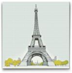  Gyémántszemes kirakó - Eiffel-torony 3 Méret: 50x50cm, Keretezés: Kartonlemezen, Gyémántok: Négyzet alakú