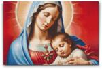  Gyémántszemes kirakó - Szűz Mária a kis Jézussal Méret: 40x60cm, Keretezés: Keret nélkül (csak a vászon), Gyémántok: Négyzet alakú