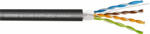 BITNER TI0051-100 F/UTP kültéri kábel, cat5e, 200 MHz, PE köpeny, 100 m/tekercs